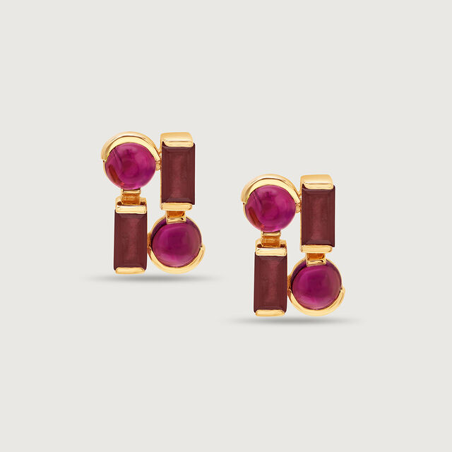 Cherry Chalice 14KT Ruby Stud Earrings,,hi-res image number null