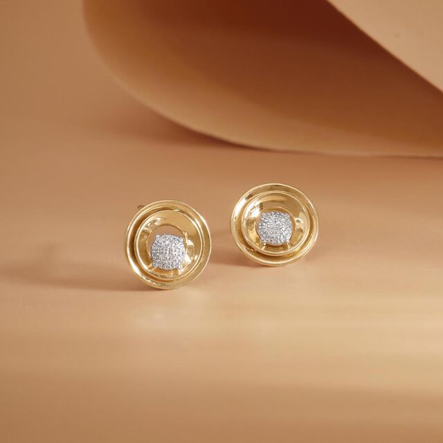 Circular Grace Diamond Stud Earrings,,hi-res image number null