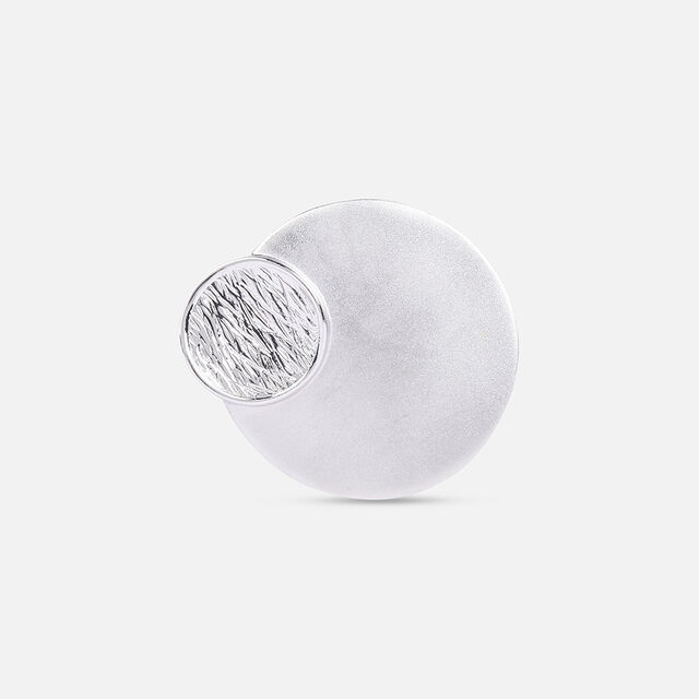 Textured Shine Silver Finger Ring,,hi-res image number null