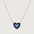 Protecting Love Evil Eye Gold & Diamond Pendant with Chain,,hi-res view 3