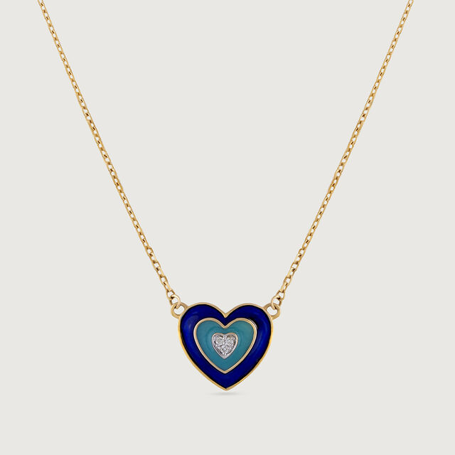 Protecting Love Evil Eye Gold & Diamond Pendant with Chain,,hi-res image number null