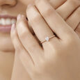 14kt Rose Gold Heart Shaped Diamond Ring,,hi-res view 3