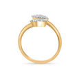 18 KT Yellow Gold Marquise Twist Diamond Ring,,hi-res view 4