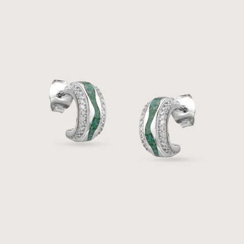 Sway Stunner Silver Hoop Earrings