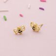 Buddy Bee Gold Stud Earrings,,hi-res view 1