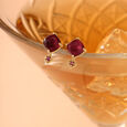 Couture Sparklers 14KT Ruby Stud Earrings,,hi-res view 1