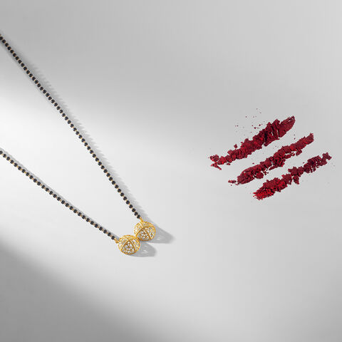 Perfectly Paired Gold & Diamond Viti Mangalsutra