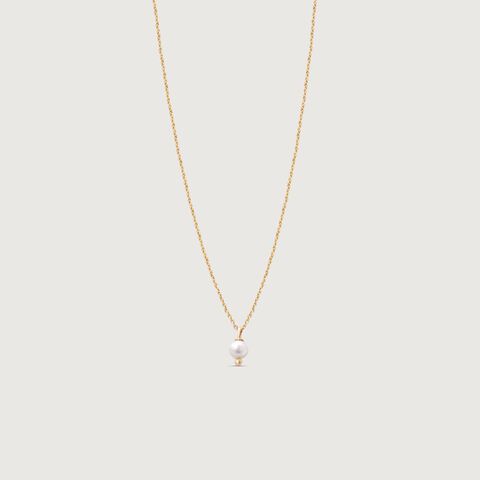 Stellar Loop Pearl Necklace