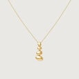 Balanced Pebble Gold Pendant,,hi-res view 3