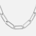 Modern Link Silver Bracelet,,hi-res view 5