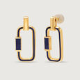 Dynamic Flip Lapis Lazuli 18 KT Drop Earring,,hi-res view 5