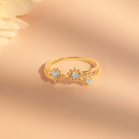 Dewdrop Daisy Diamond Ring