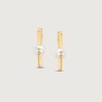 Mystic Arc Pearl Hoop Earrings,,hi-res view 3