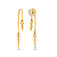 14KT Yellow Gold Nature's Symphony Drop Earrings,,hi-res view 3