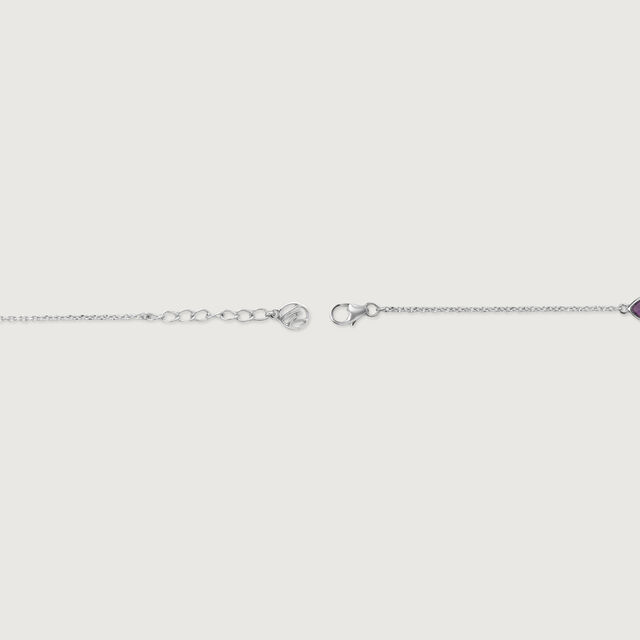 Playful Glow Silver Anklet,,hi-res image number null
