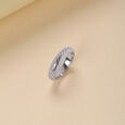 Swirly Sleek Silver Ring,,hi-res view 1