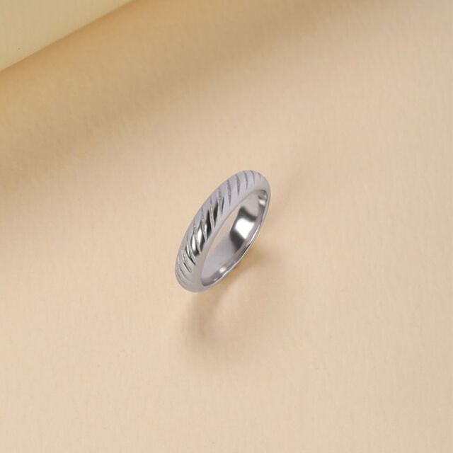Swirly Sleek Silver Ring,,hi-res image number null