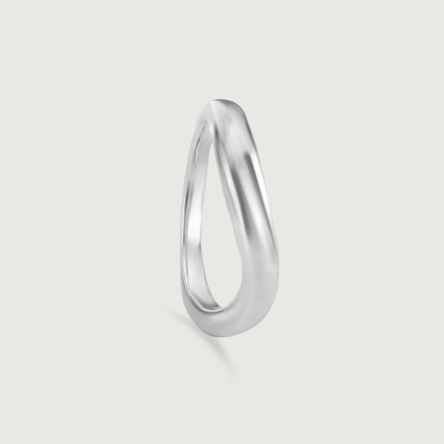 Minimal Curve Silver Ring,,hi-res image number null
