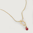 Disco Shine Diamond & Ruby Pendant,,hi-res view 4