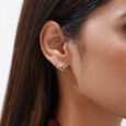 Geometric Aura Diamond Earrings,,hi-res view 2