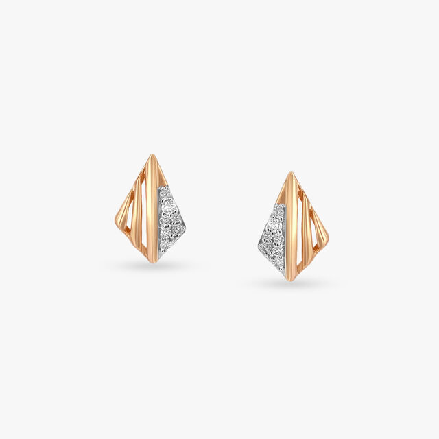 Facet Flair Diamond Stud Earrings,,hi-res image number null