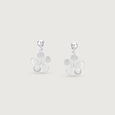 Minimal Grace Silver Drop Earrings,,hi-res view 3