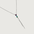 Colour Pop Cocktail Silver Necklace for Women,,hi-res view 3