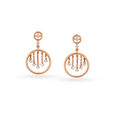 Palatial 18KT Gold & Diamond Drop Earrings,,hi-res view 2