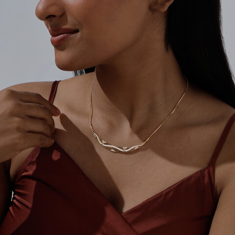 Flowing Rhythm Diamond Necklace