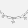 Starry Link Silver Bracelet,,hi-res view 5