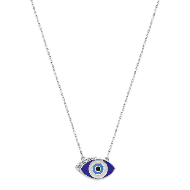 14kt White Gold Twinkling Talisman Diamond Necklace,,hi-res image number null