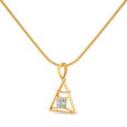 14kt Yellow Gold Gemini Pendant,,hi-res view 3