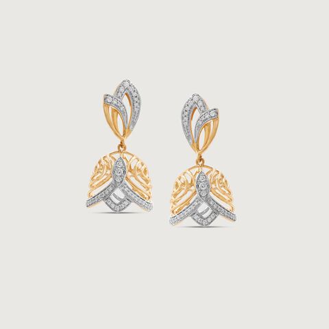 Radiant Bloom Diamond Jhumka