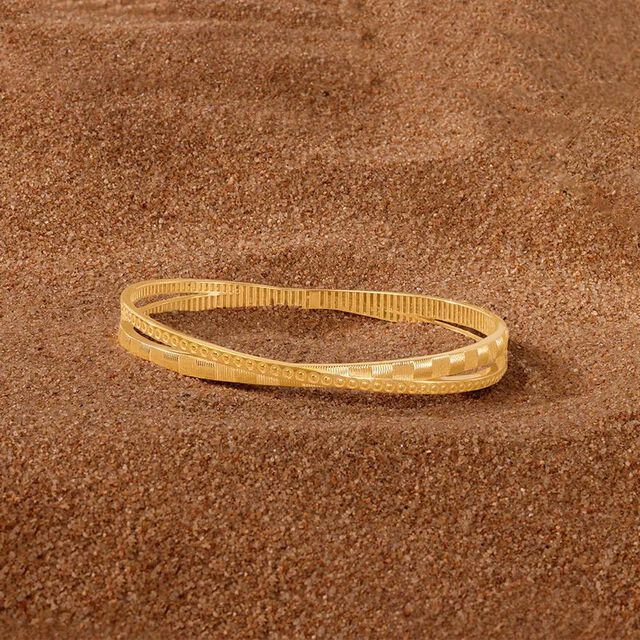 Sleek Minimal Gold Bangle,,hi-res image number null