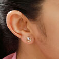 14KT Yellow Gold Simple Joys Stud Earrings,,hi-res view 3