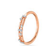 14KT Rose Gold Timeless Minimalism Diamond Finger Ring,,hi-res view 2