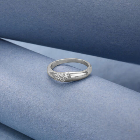 Sculpted Textured Silver Ring