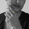 Twilight Firefly 14 kt Gold & Blue Topaz Finger Ring,,hi-res view 3