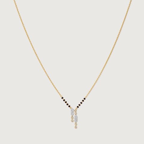 Contemporary Linear Diamond Mangalsutra