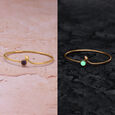 Ethereal Firefly Gold & Amethyst Bangle,,hi-res view 1