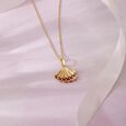 Twilight Shell Gold Pendant,,hi-res view 1