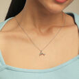 Playful Dolphin Silver Necklace,,hi-res view 2
