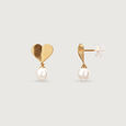 Sweetheart Glow Gold Earrings,,hi-res view 4
