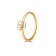 14KT Yellow Golden Iconic Sparkle Diamond Finger Ring,,hi-res view 3