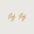 Dynamic Linear Diamond Stud Earrings,,hi-res view 3