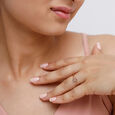 14KT Yellow Gold Golden Spiral Essence Diamond Finger Ring,,hi-res view 1