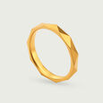 22KT Yellow Gold Striking Abstract Finger Ring,,hi-res view 4