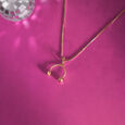 Headphone Charm Gold Pendant,,hi-res view 1