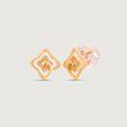 Radiant Bloom Gold Stud Earrings,,hi-res view 4