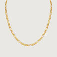 Figaro Link 22 Kt Gold Chain,,hi-res view 3